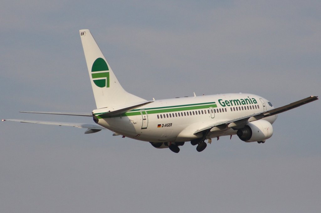 La aerolínea Germania (Alemania). 2