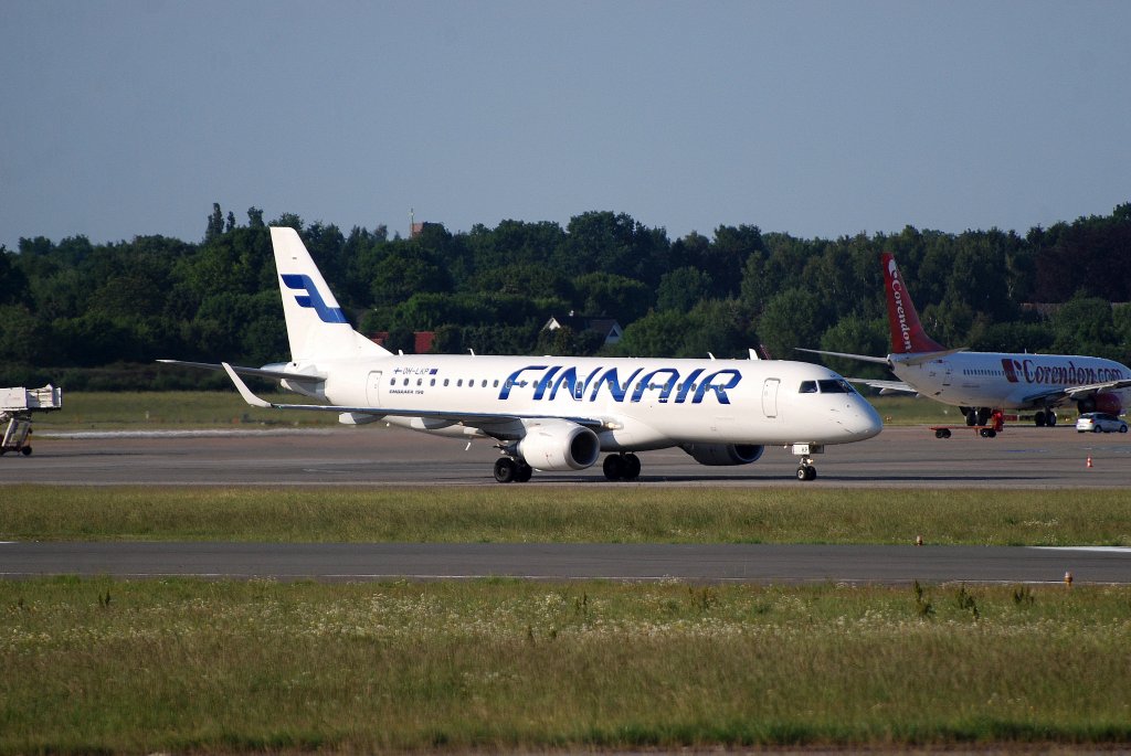 Die Finnair Embraer 190 OH-LKP in Hamburg Fuhlsbttel am 30.05.11