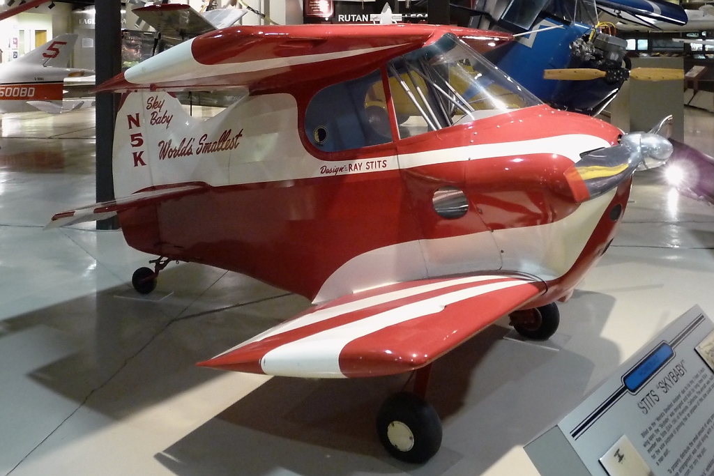 Die  Skybaby  wurde von Ray Stits nur zu einem Zweck gebaut: zu zeigen dass ein so winziges Flugzeug einen Menschen tragen kann. Trotz ihrer Winzigkeit war sie nicht zu schwierig zu fliegen, aber es bedurfte schon eines erfahrenen Piloten. Die meisten Flge fanden auf Ausstellungen statt und waren krzere Geradeausflge. Ausgestellt im EAA Museum Oshkosh, WI (3.12.10).