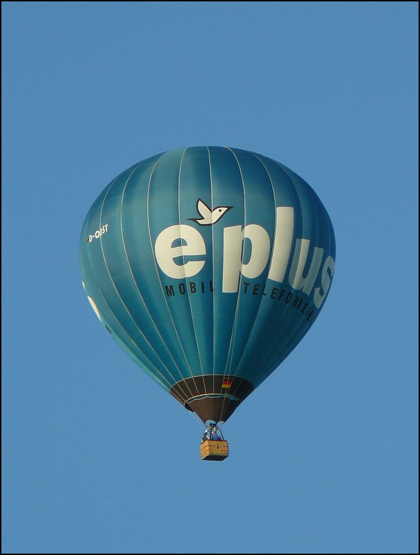 E-plus Heiluftballon, aufgenommen bei der Mosel Ballon Fiesta in Fhren am 21.08.2010.