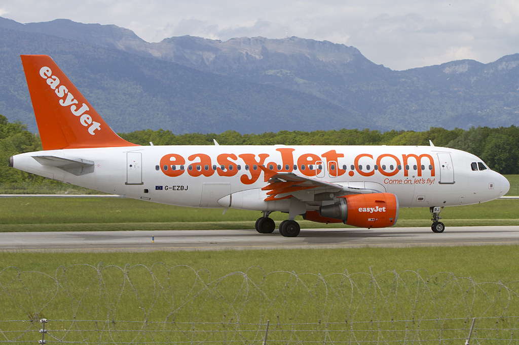 Easy Jet, G-EZBJ, Airbus, A319-111, 08.05.2010, GVA, Geneve, Switzerland 


