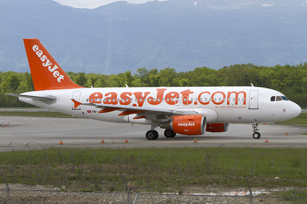 Easy Jet, HB-JZM, Airbus, A319-111, 08.05.2010, GVA, Geneve, Switzerland 




