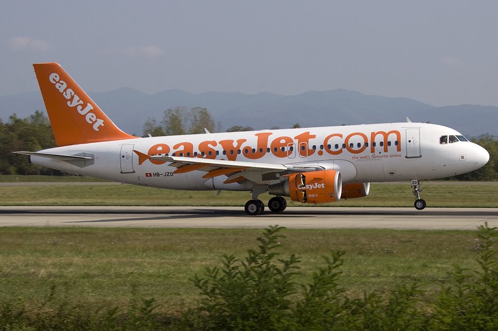 Easy Jet, HB-JZO, Airbus, A319-111, 27.09.2009, BSL, Basel, Switzerland


