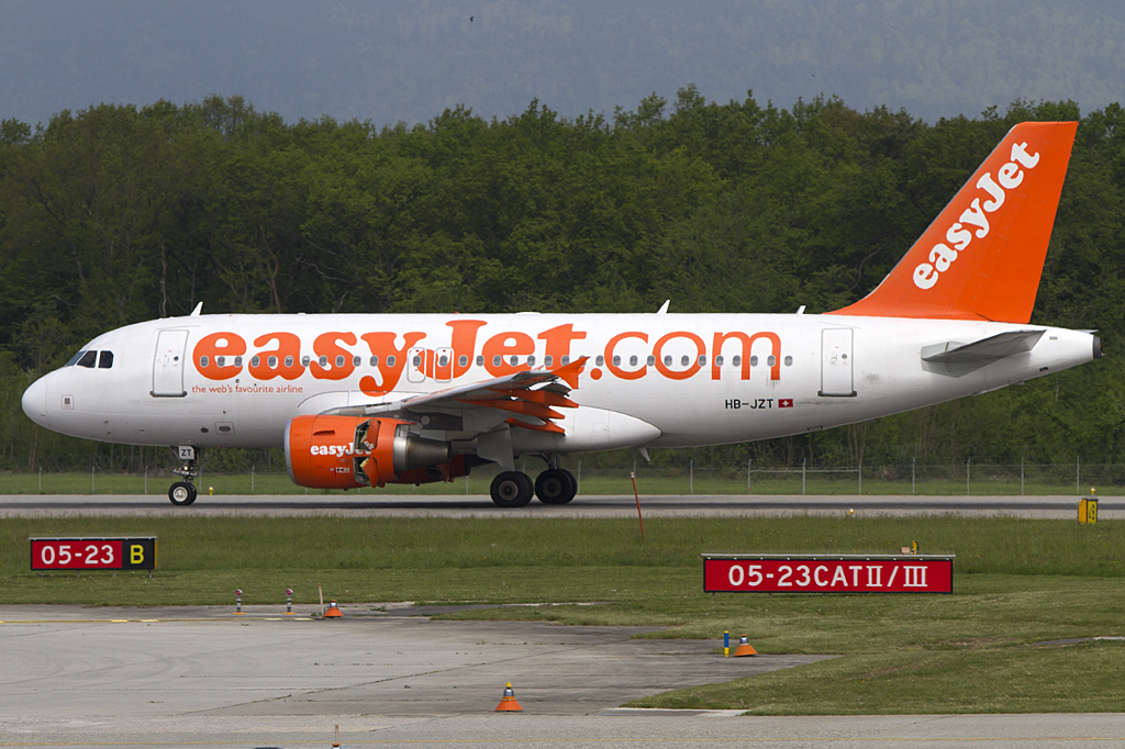 Easy Jet, HB-JZT, Airbus, A319-111, 08.05.2010, GVA, Geneve, Switzerland 


