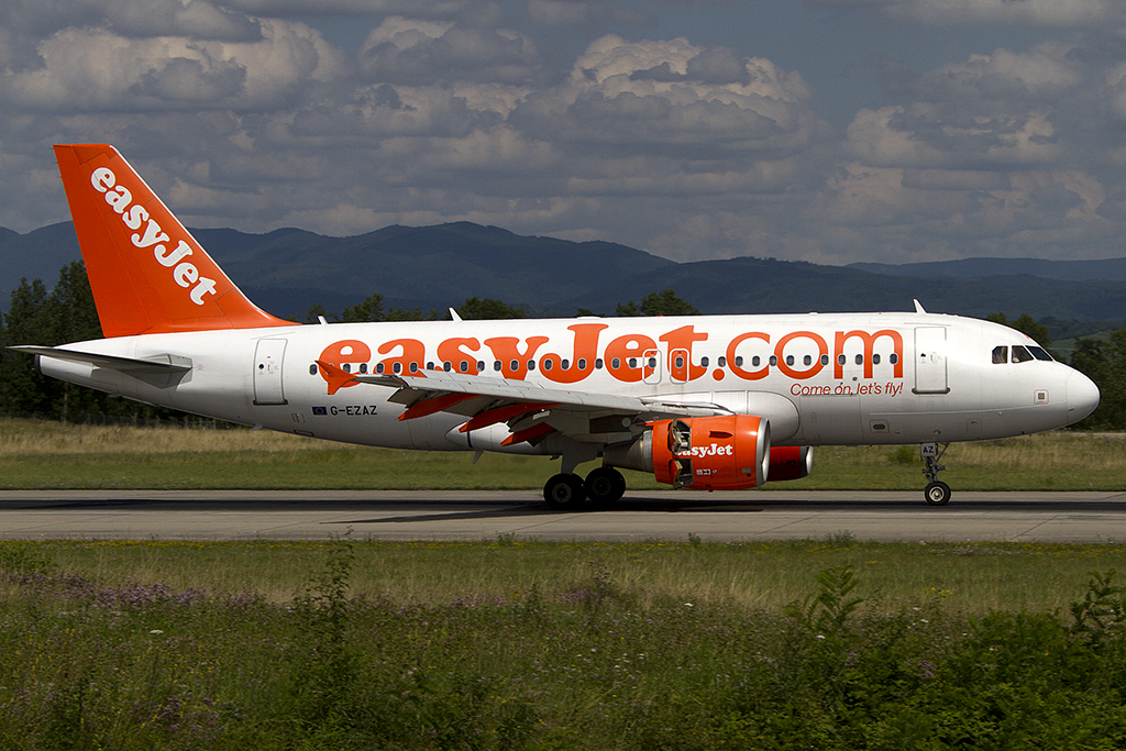 EasyJet, G-EZAZ, Airbus, A319-111, 12.07.2012, BSL, Basel, Switzerland



