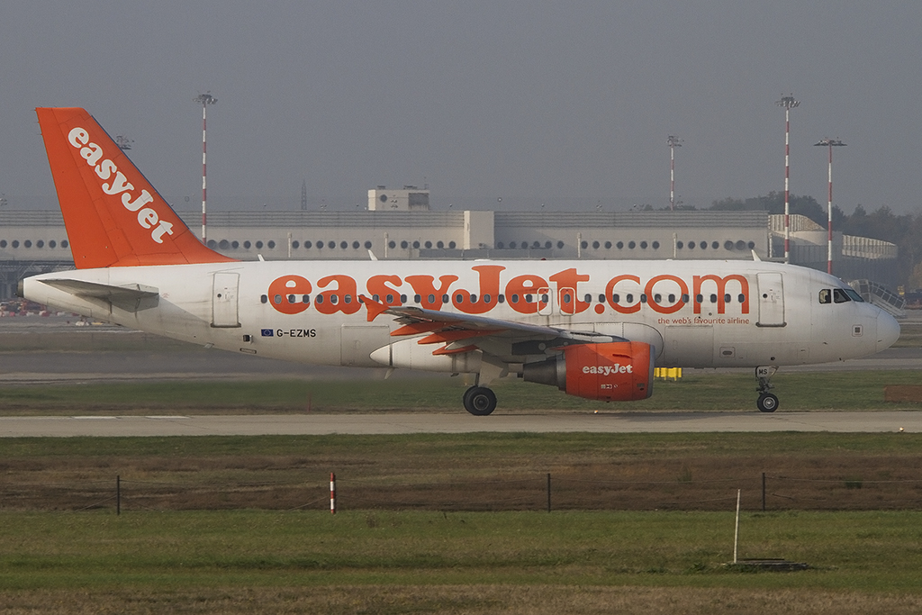 EasyJet, G-EZMS, Airbus, A319-111, 16.11.2012, MXP, Mailand-Malpensa, Italy



