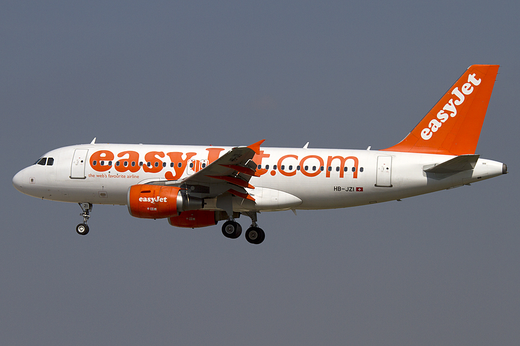 EasyJet, HB-JZI, Airbus, A319-111, 06.09.2010, BCN, Barcelona, Spain 



