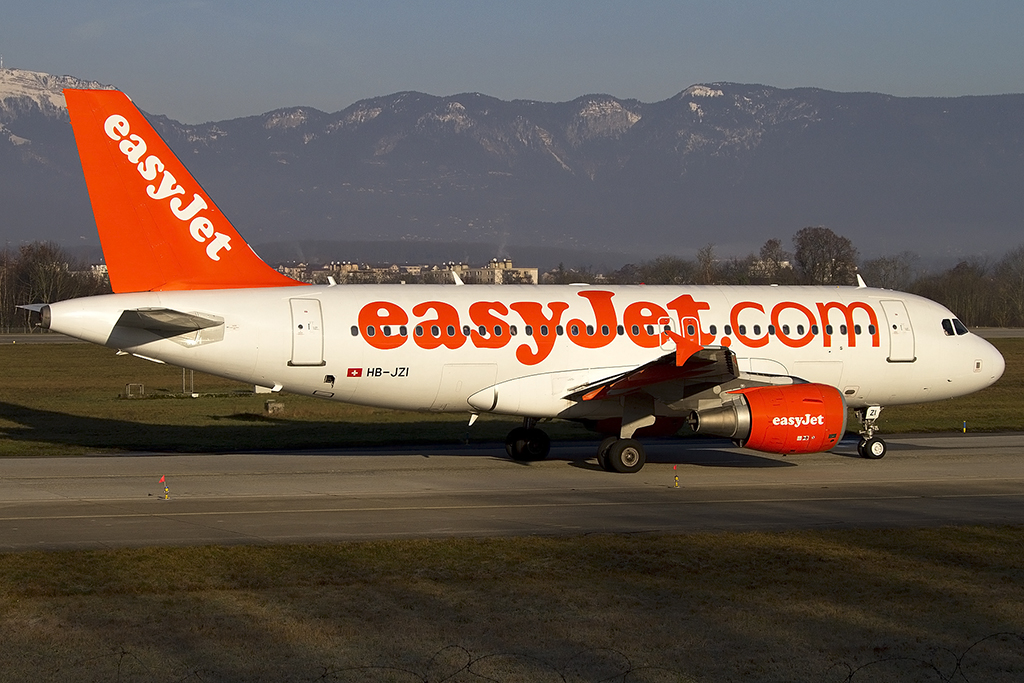 EasyJet, HB-JZI, Airbus, A319-111, 29.12.2012, GVA, Geneve, Switzerland 


