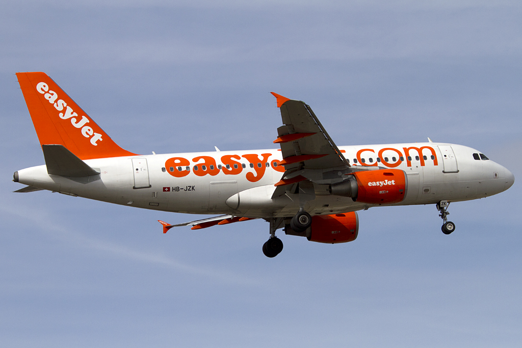 EasyJet, HB-JZK, Airbus, A319-111, 11.03.2012, GVA, Geneve, Switzerland 





