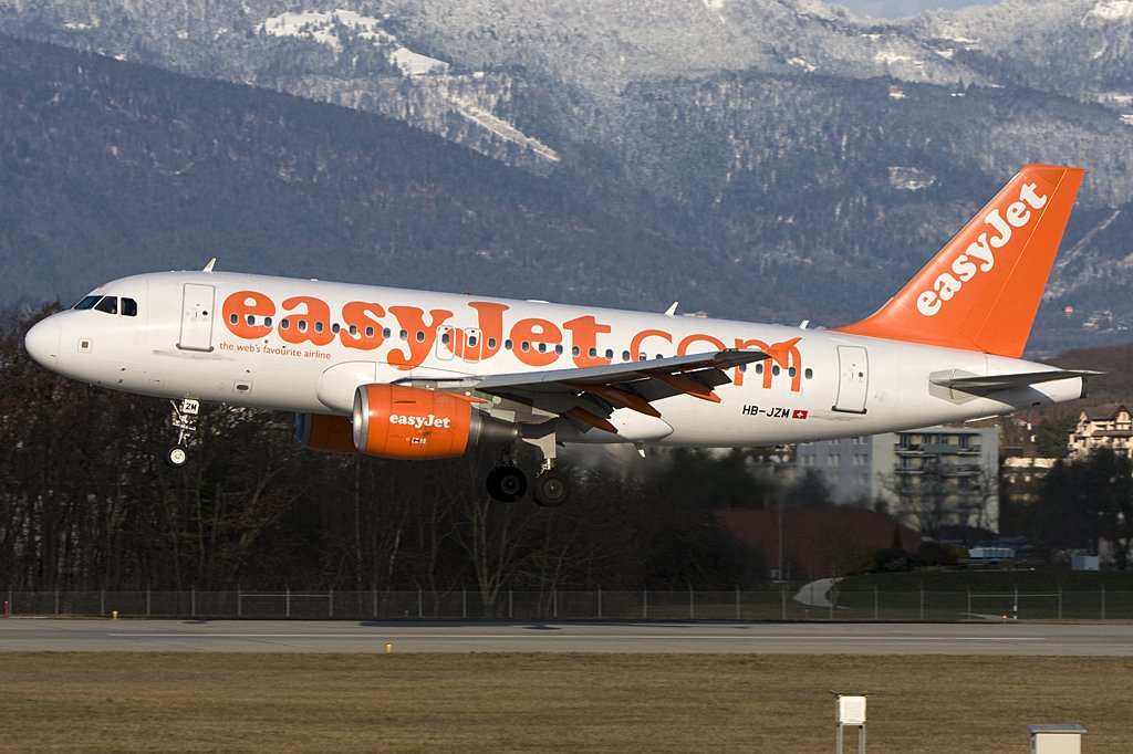 EasyJet, HB-JZM, Airbus, A319-111, 02.01.2010, GVA, Geneve, Switzerland 

