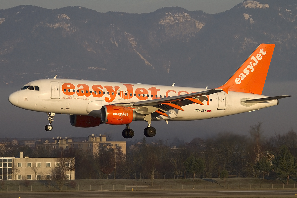 EasyJet, HB-JZT, Airbus, A319-111, 29.12.2012, GVA, Geneve, Switzerland 


