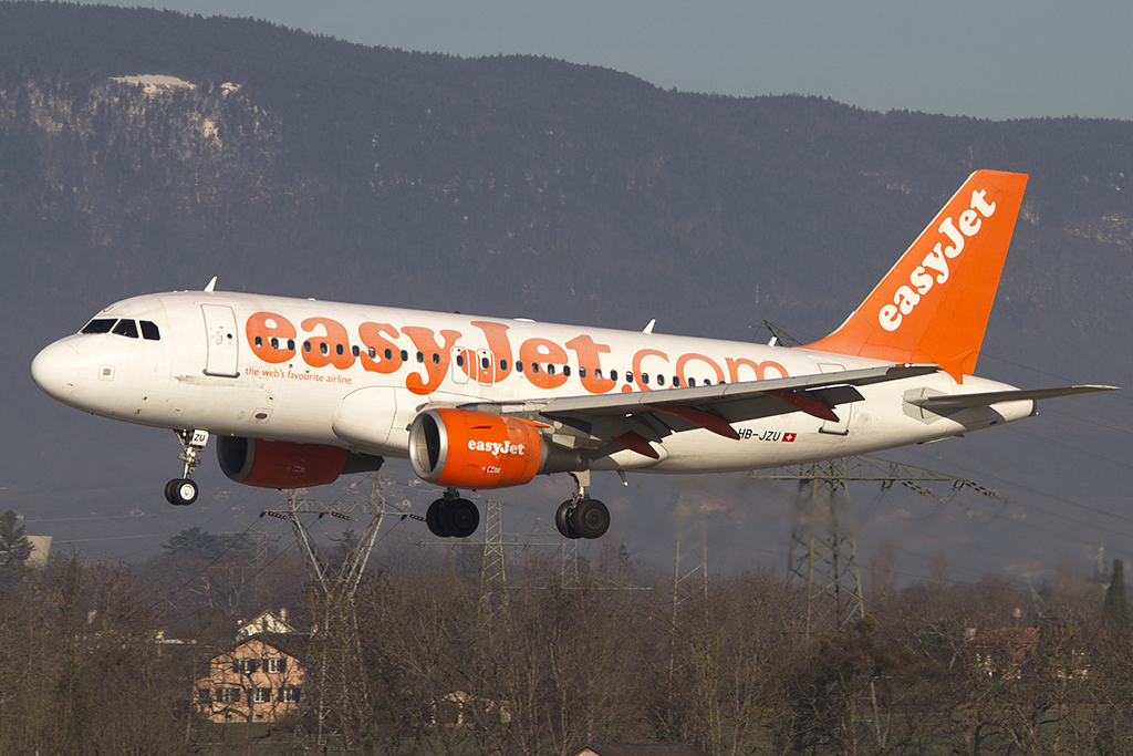 EasyJet, HB-JZU, Airbus, A319-111, 29.12.2012, GVA, Geneve, Switzerland


