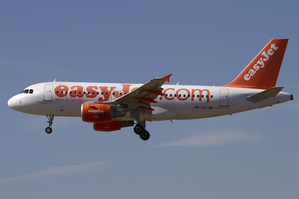 EasyJet, HB-JZV, Airbus, A319-111, 14.09.2012, BCN, Barcelona, Spain



