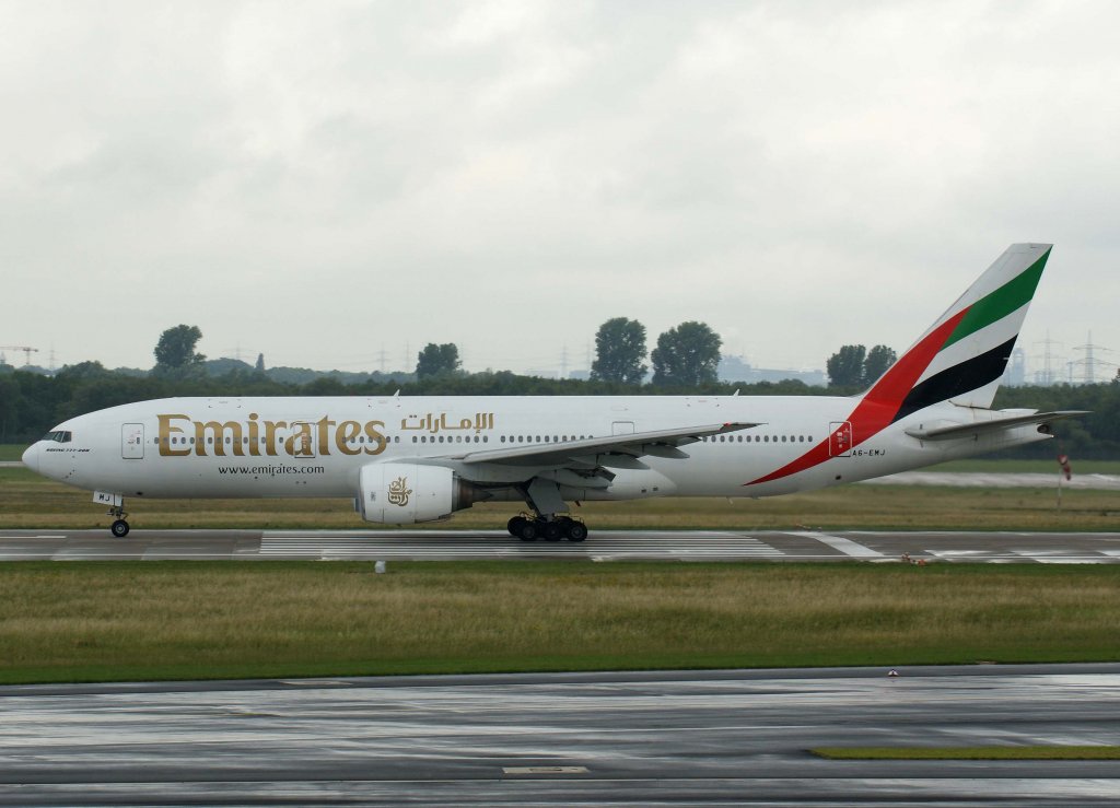 Emirates, A6-EMJ, Boeing 777-200 ER, 20.06.2011, DUS-EDDL, Dsseldorf, Germany 

