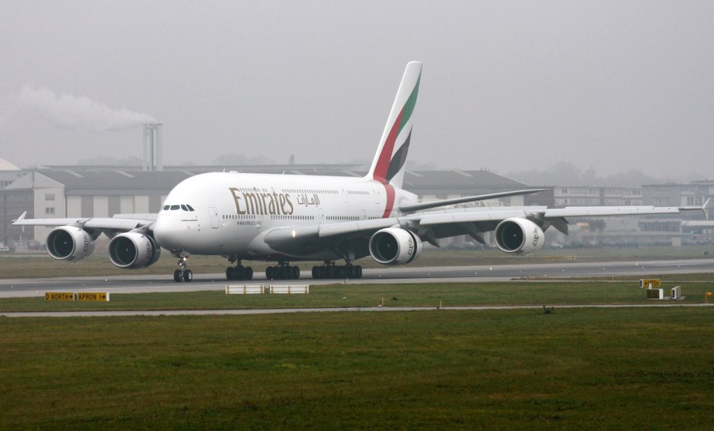Emirates,F-WWSZ (c/n 0083),Airbus A380-861,21.11.2011,XFW-EDHI,Hamburg-Finkenwerder,Germany  