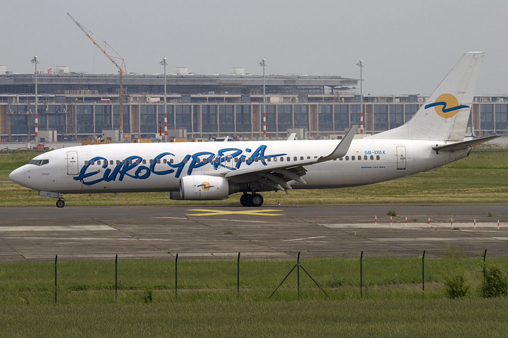 Eurocypria, 5B-DBX, Boeing, B737-8Q8, 10.06.2010, SXF, Berlin-Schnefeld, Germany 

