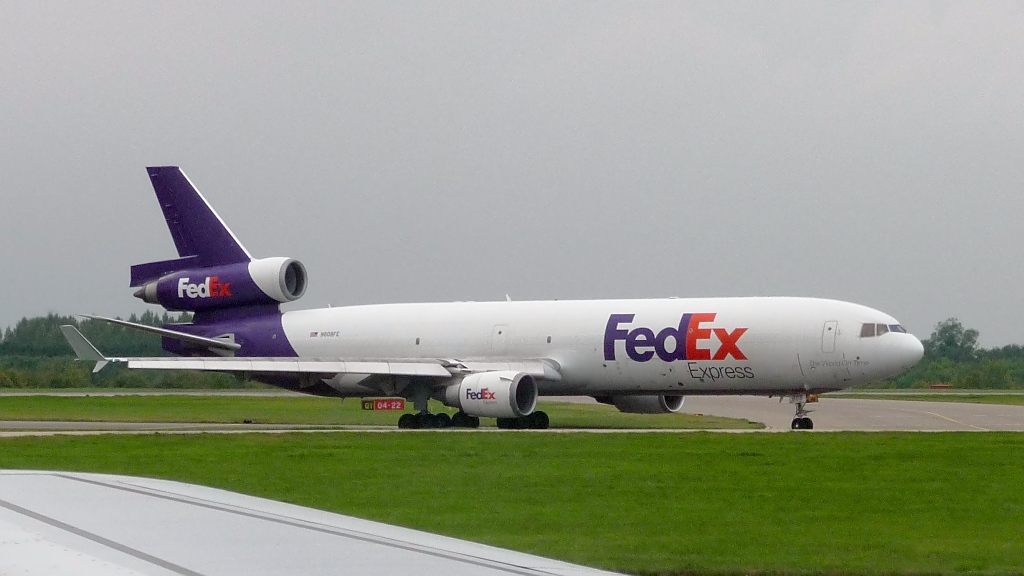 Federal Express (FedEx) McDonnell Douglas MD-11F, N608FE, in Stansted, 8.9.10