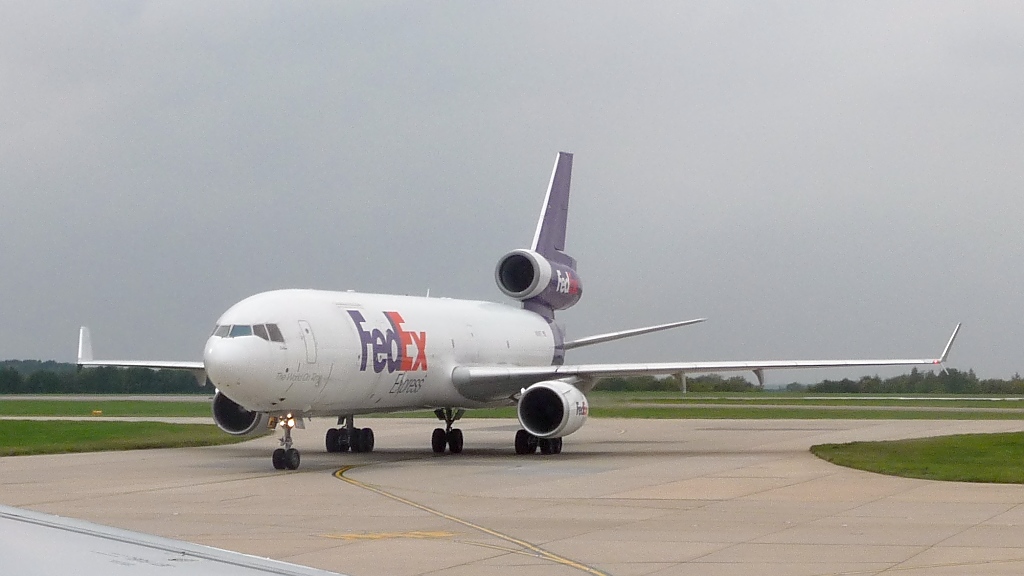Federal Express (FedEx) McDonnell Douglas MD-11F, N608FE, in Stansted, 8.9.10