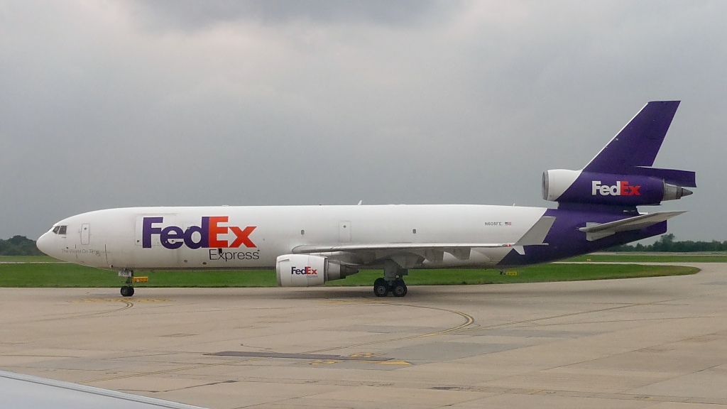 Federal Express (FedEx) McDonnell Douglas MD-11F, N608FE, in Stansted, 8.9.10 