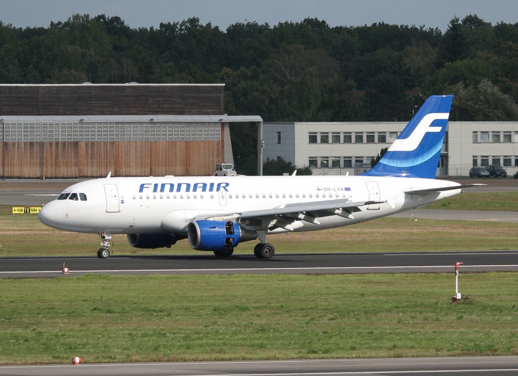 Finnair A 319-112 OH-LVA nach der Landung in Berlin-Tegel am 18.09.2010