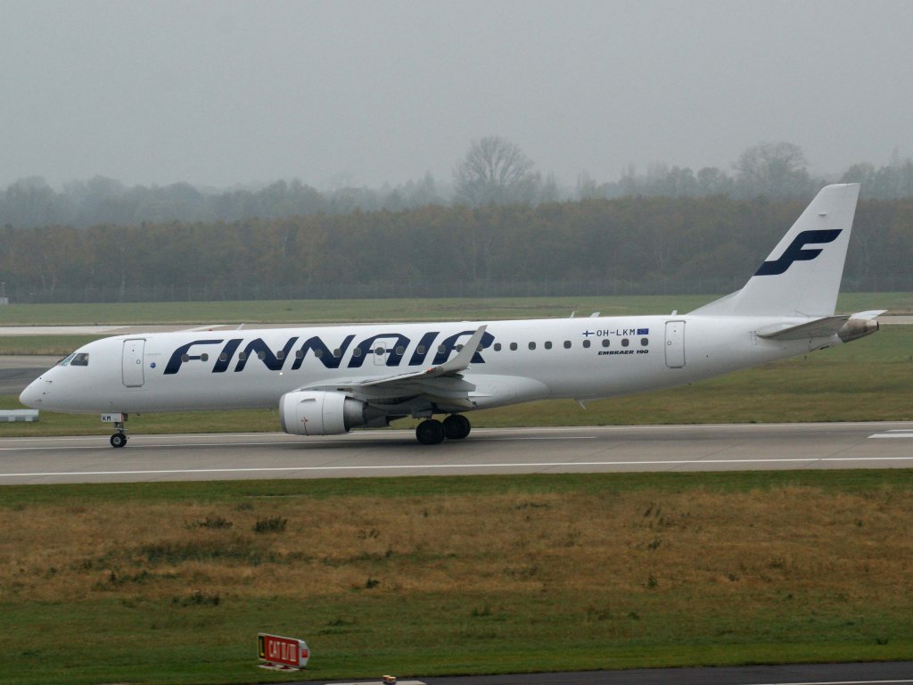 Finnair, OH-LKM, Embraer, ERJ-190 LR, 13.11.2011, DUS-EDDL, Dsseldorf, Germany

