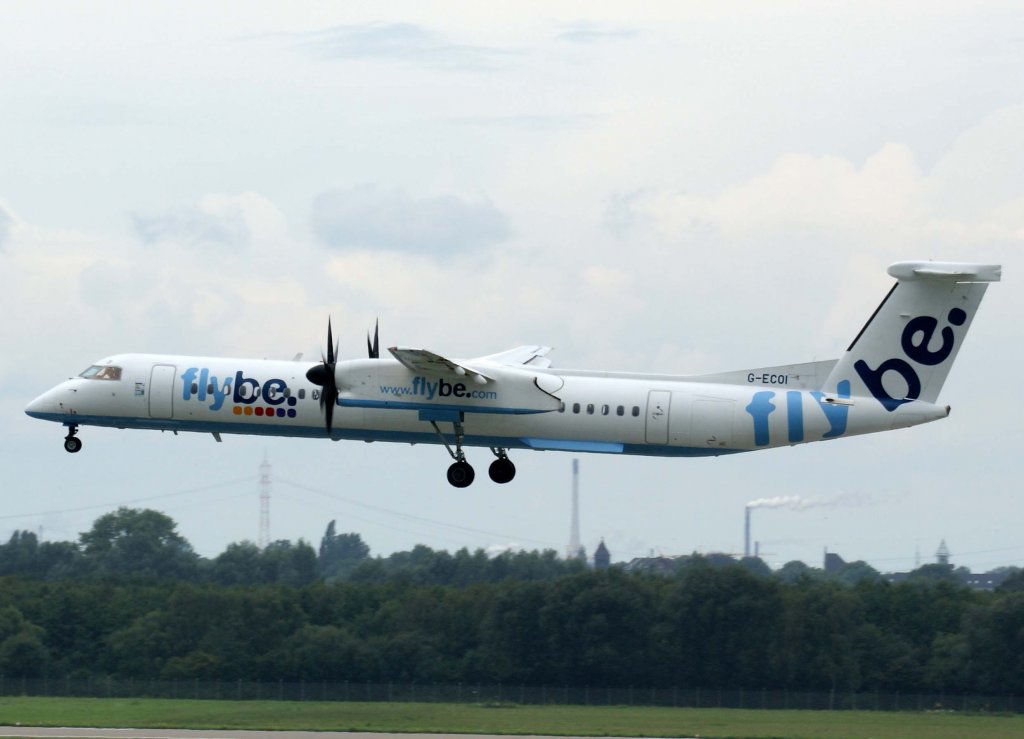 Flybe, G-ECOI, Bombardier DHC 8Q-400, 2010.08.28, DUS-EDDL, Dsseldorf, Germany 

