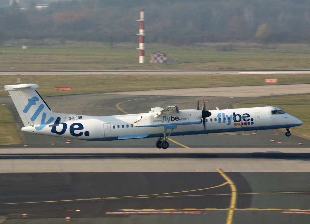 Flybe, G-FLBB, Bombardier DHC 8Q-400, 04.03.2011, DUS-EDDL, Dsseldorf, Germany

