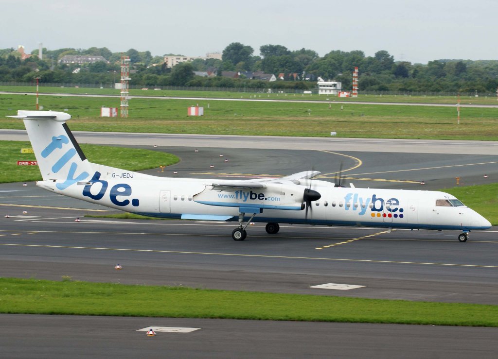 Flybe, G-JEDJ, Bombardier DHC 8Q-400, 2010.08.28, DUS-EDDL, Dsseldorf

