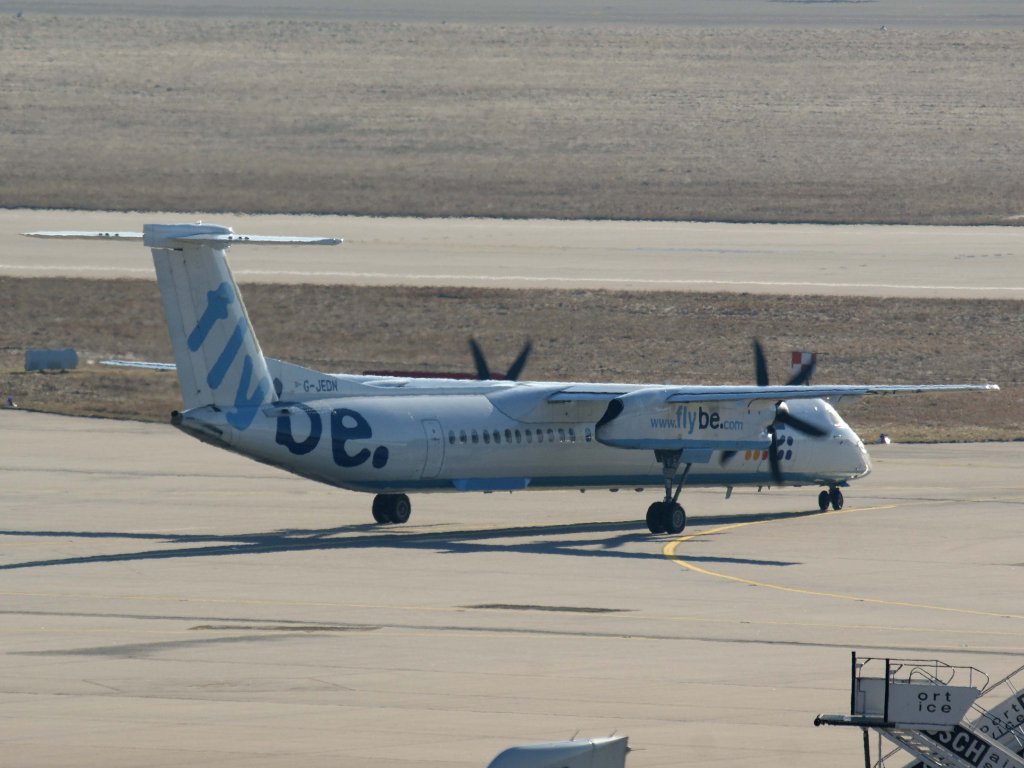 Flybe, G-JEDN, Bombardier, DHC 8Q-400, 16.01.2012, STR-EDDS, Stuttgart, Germany