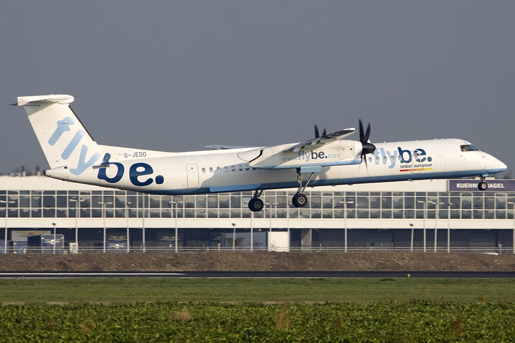 Flybe, G-JEDO, Bombardier, Dash-8-402, 19.09.2009, AMS, Amsterdam, Niederlande 


