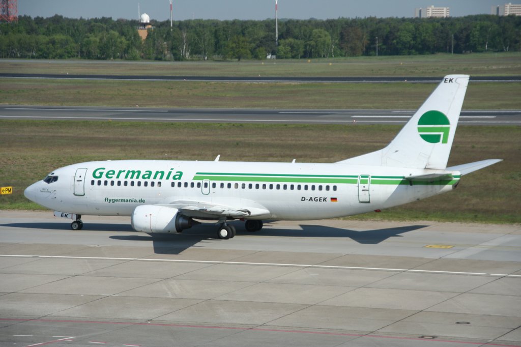 Germania B 737-3M8 D-AGEK am 07.05.2011 auf dem Flughafen Berlin-Tegel