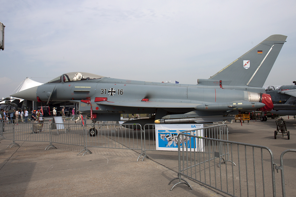 Germany - Air Force, 31+16, Eurofighter, EF-2000 Typhoon, 11.06.2010, SXF, Berlin-Schnefeld, Germany


