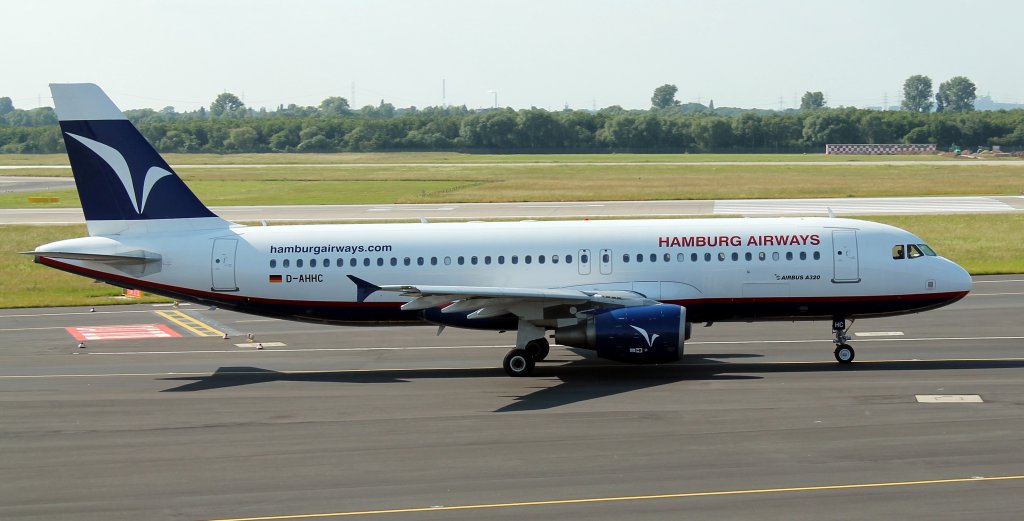Hamburg Airways A320 D-AHHC beim Rollen in Dsseldorf [EDDL Germany] am 02.06.2012