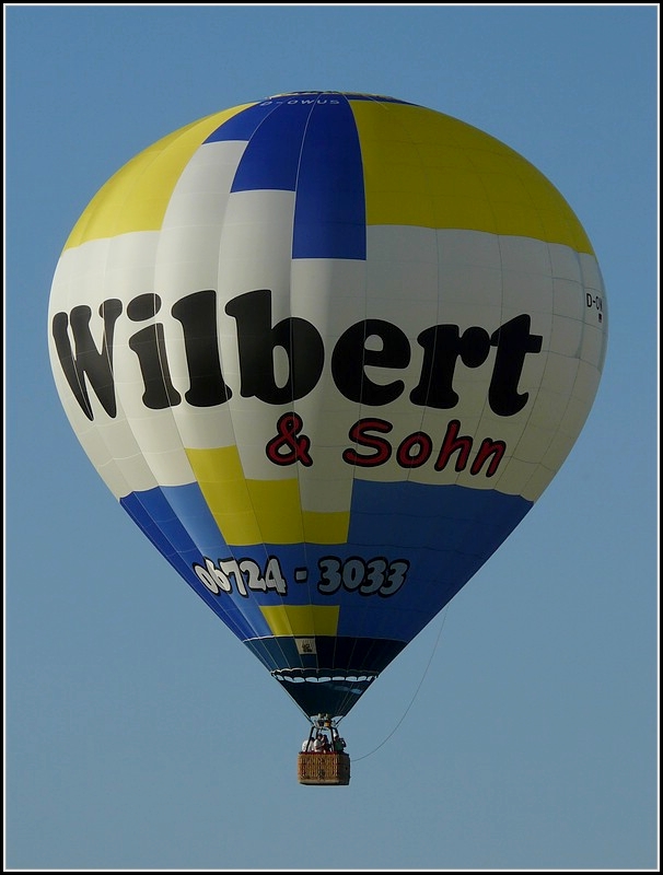 Heiluftballon fotografiert beim Mosel Ballon Fiesta in Fhren am 21.08.2010.