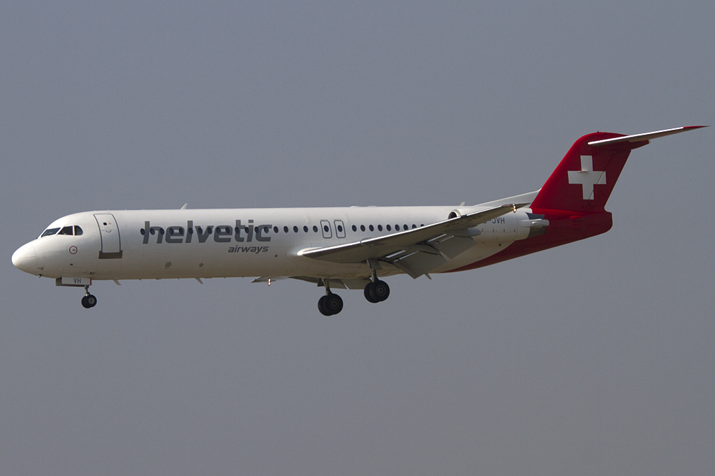 Helvetic Airways, HB-JVH, Fokker, F-100, 24.03.2012, ZRH, Zrich, Switzerland


