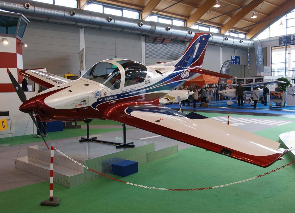 I-8548, Alpi Aviation Pioneer 300 ( Pioneer-Team # 1), 2010.04.08, FDH-EDNY, Friedrichshafen (Aero 2010), Germany 

