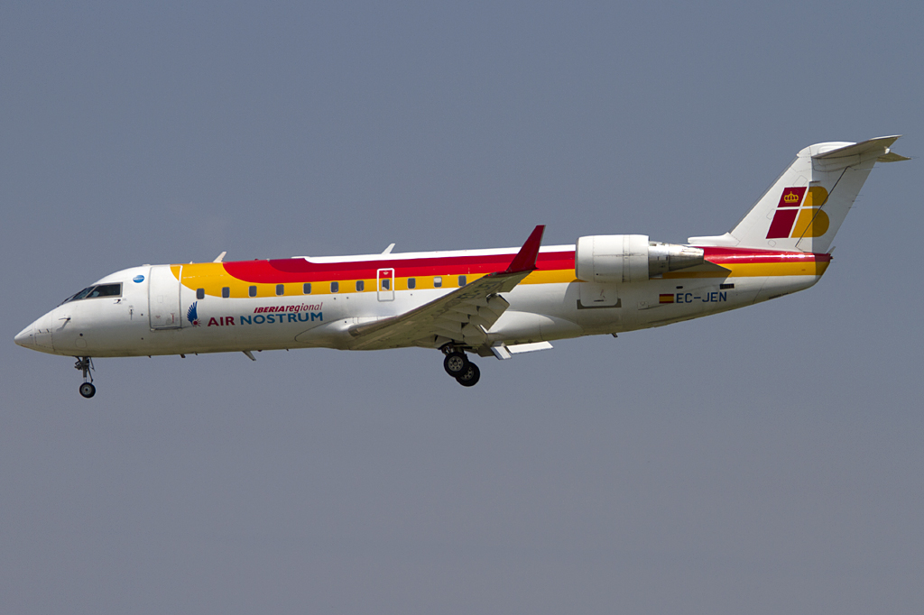 Iberia - Air-Nostrum, EC-JEN, Bombardier, CRJ-200ER, 16.06.2011, BCN, Barcelona, Spain


