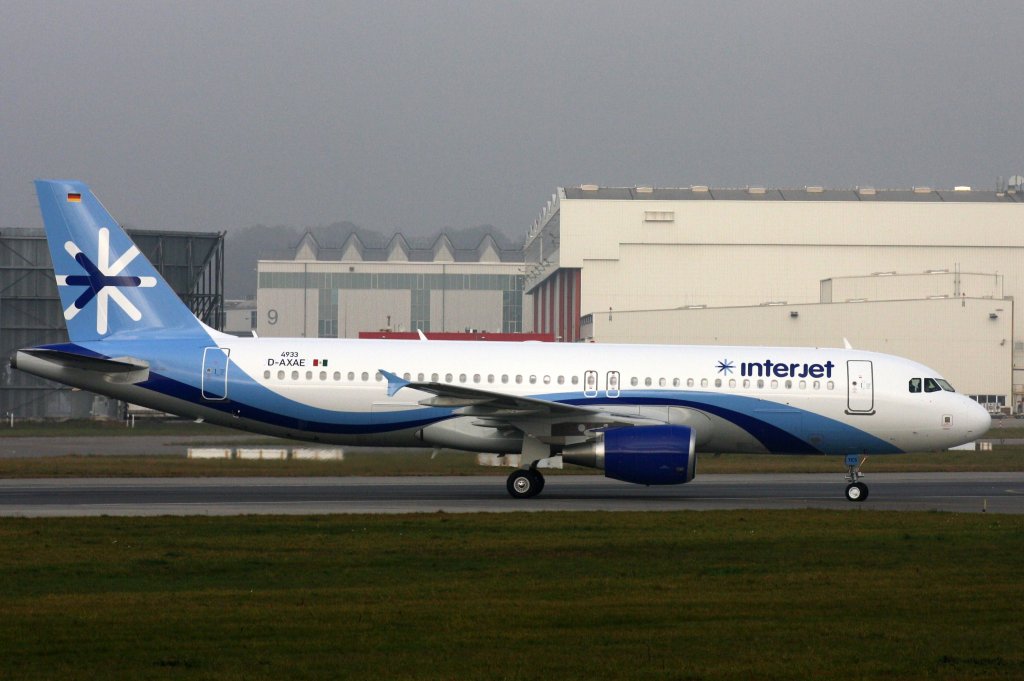 Interjet,D-AXAE (c/n 4933),Airbus A320-214,21.11.2011,XFW-EDHI,Hamburg-Finkenwerder,Germany