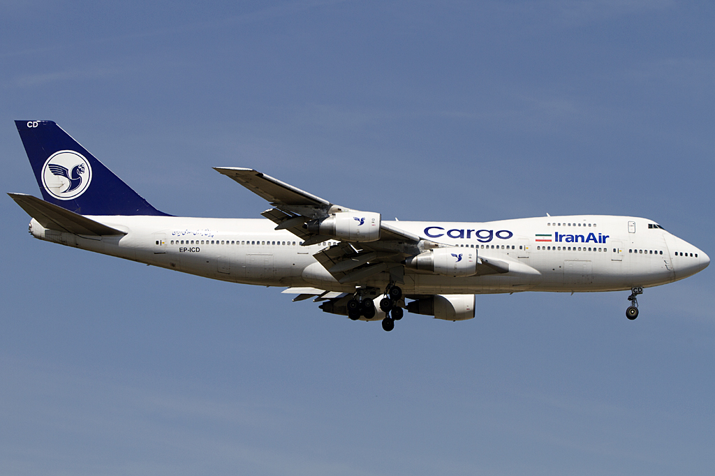 Iran Air - Cargo, EP-ICD, Boeing, B747-21AC, 24.04.2010, FRA, Frankfurt, Germany 


