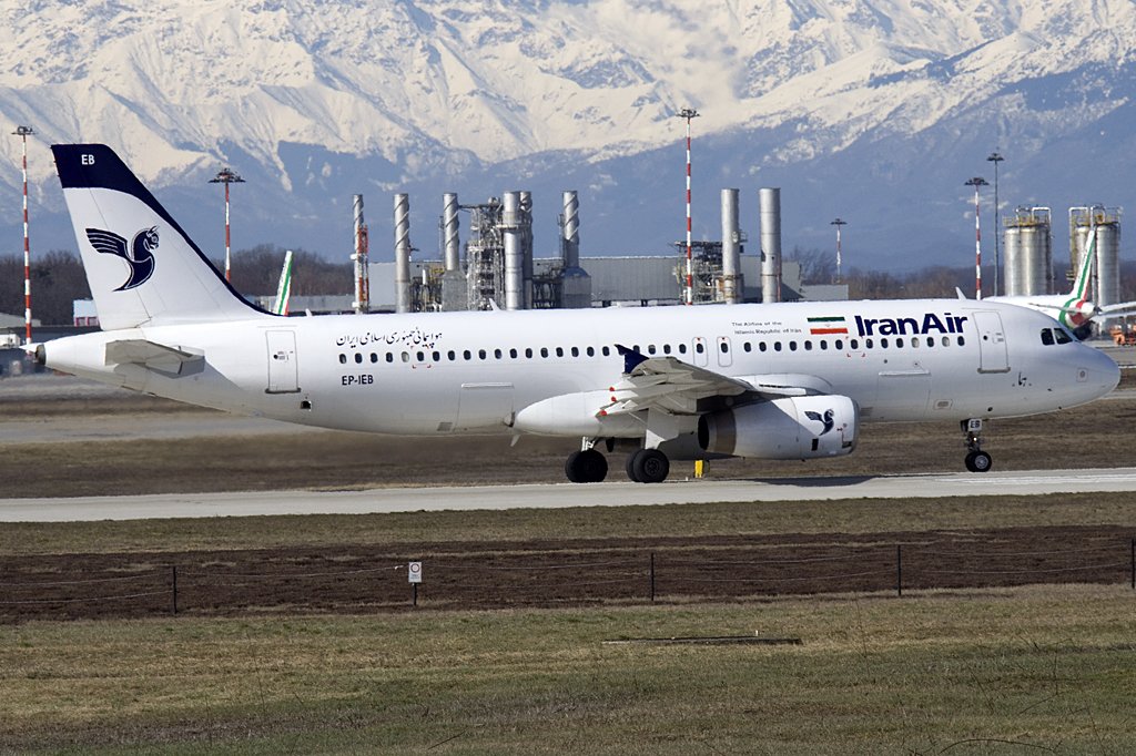 Iran Air, EP-IEB, Airbus, A320-232, 27.02.2010, MXP, Mailand, Italy 

