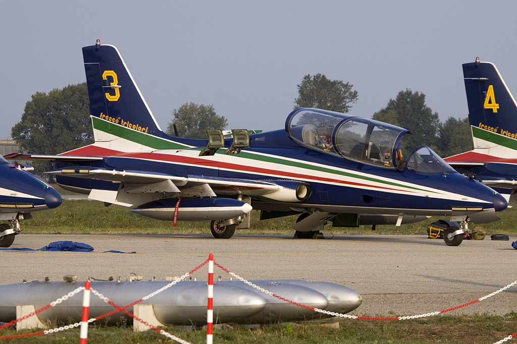 Italy - Air Force,( Frecce Tricolori ), MM54477, Aermacchi, MB-339PAN, 04.10.2009, LIMN, Cameri, Italy

