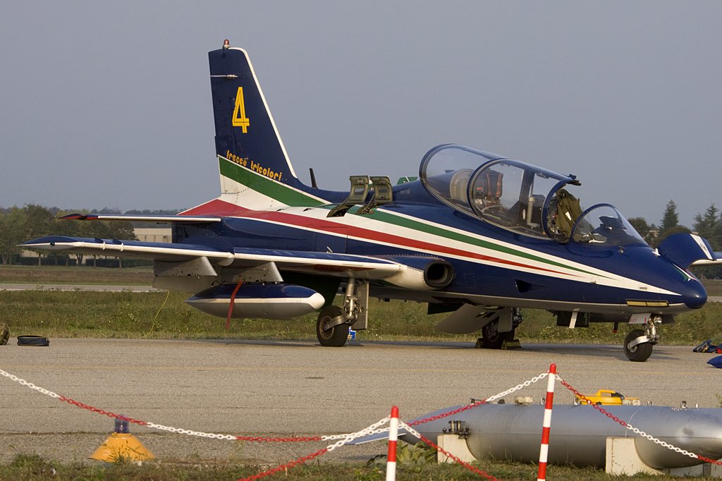 Italy - Air Force,( Frecce Tricolori ), MM54485, Aermacchi, MB-339PAN, 04.10.2009, LIMN, Cameri, Italy

