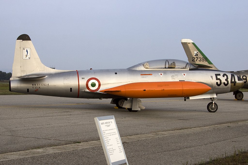 Italy - Air Force, MM51-17534, Lockheed, T-33A Shooting-Star, 04.10.2009, LIMN, Cameri, Italy

