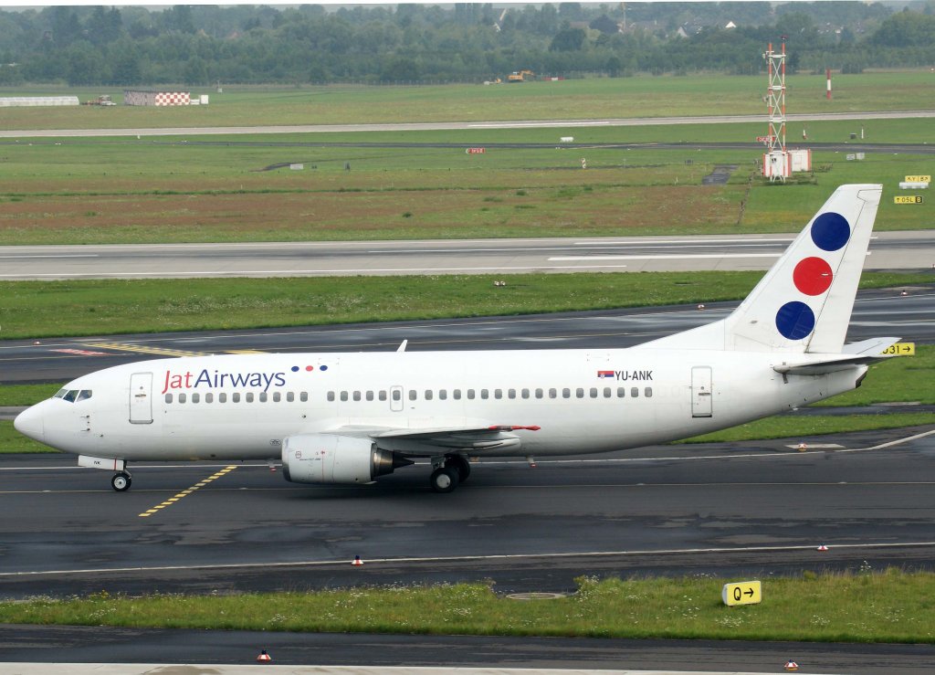 JAT Airways, YU-ANK, Boeing 737-300, 28.07.2011, DUS-EDDL, Dsseldorf, Germany 

