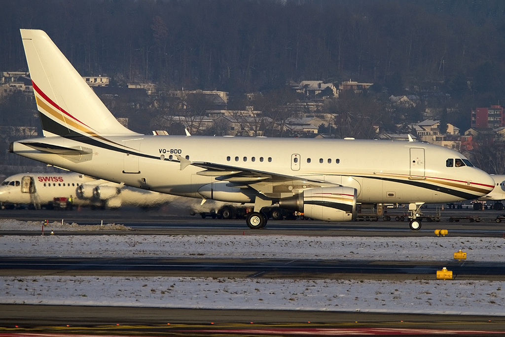 Jordan Government, VQ-BDD, Airbus, A318-112CJ Elite, 23.01.2013, ZRH, Zrich, Switzerland 





