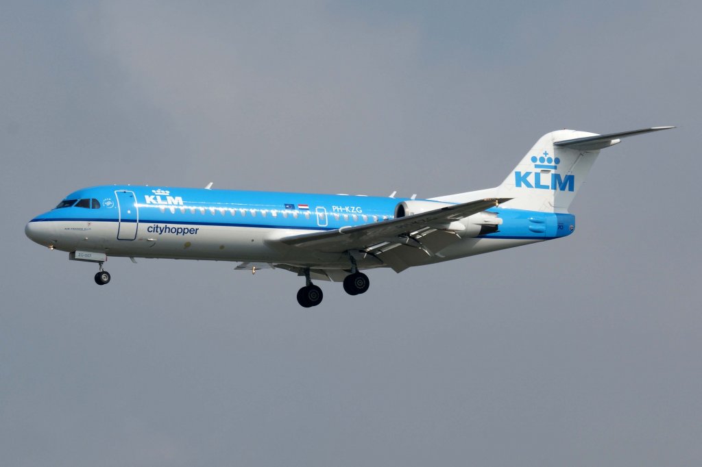 KLM - cityhopper, PH-KZG, Fokker, 70, 13.04.2012, FRA-EDDF, Frankfurt, Germany