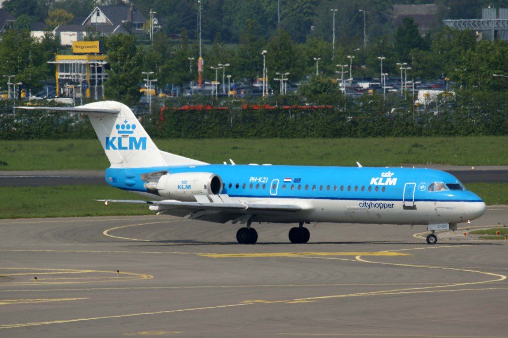 KLM cityhopper, PH-KZI, Fokker, 70, 25.05.2012, AMS-EHAM, Amsterdam (Schiphol), Niederlande 

