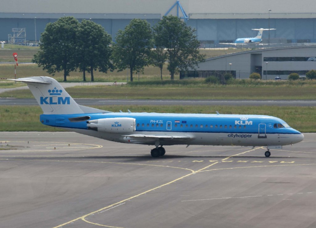 KLM Cityhopper, PH-KZL, Fokker 70, 2010.06.26, AMS-EHAM, Amsterdam (Schiphol), Niederlande