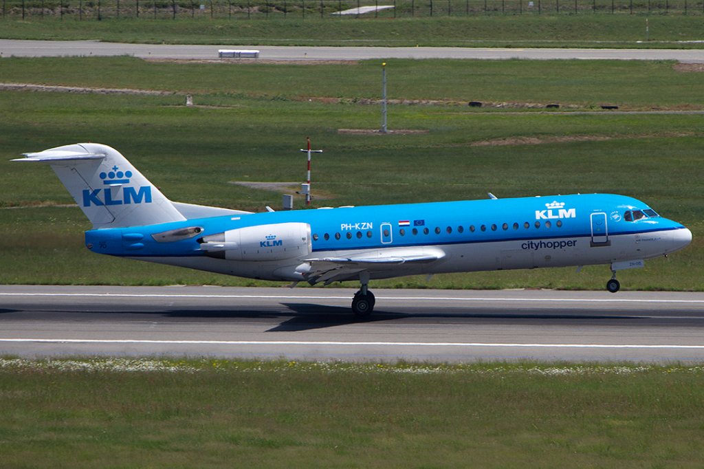 KLM - Cityhopper, PH-KZN, Fokker, F-70, 09.05.2012, TLS, Toulouse, France 



