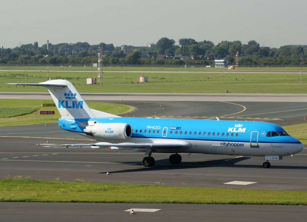 KLM-Cityhopper, PH-KZO, Fokker 70, 2010.09.22, DUS-EDDL, Dsseldorf, Germany 

